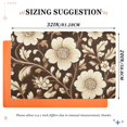 thumbnail image 6 of Yayeee Doormat for Indoor Entrance 32" x 20" Non Slippery Floor Rug, Brown Floral, 6 of 8