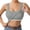 BZ26_Light Gray, variant on Lumtrix Built in Bra Tank Tops for Women Ribbed Scoop Neck Slim Fit Sleeveless Going Out Summer Tops Army Green L