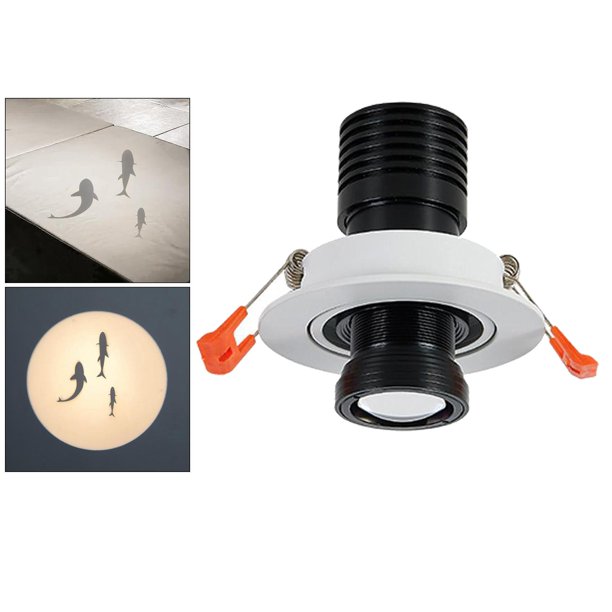 Lámpara de proyección LED de aleación de aluminio 4000K Instalación fácil estable para Hotel, decoración del , puesta en de tiempo de tiempo de Estilo 1 3 Pescado