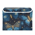 thumbnail image 2 of Foldable Fabric Storage Bin With Handle Collapsible Basket Box Storage With Lid Organizer Butterflies and Moon, 2 of 7