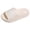 White, variant on Slippers for Women Solid Color Thick Sole Cloud Slides Comfy Cushion House Shoes Nonslip Bathroom Shower Shoes Black Size 7.5
