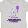 thumbnail image 4 of Inktastic I Support Alzheimer's Awareness Elephant with Purple Balloon Boys or Girls Toddler T-Shirt, 4 of 5