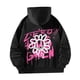 thumbnail image 3 of Sudadera con capucha para mujer, estampada, cómoda, para otoño, con cordón S, 3 of 9