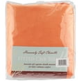 thumbnail image 3 of TL Care® Heavenly Soft Chenille Fitted Crib Sheet, Orange, 3 of 5