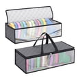 thumbnail image 4 of 2 Pack Hat Storage Bag for Baseball, Caps Hat Organizer Case Hat Holder Rack with 2 Carry Handles for Closet Moisture & Dust Proof Holds Up to 20 Hats, 4 of 9