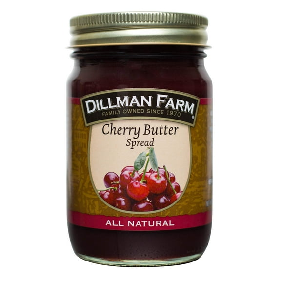 Dillman Farm Cherry Butter - Pack of 6, 16oz Jars