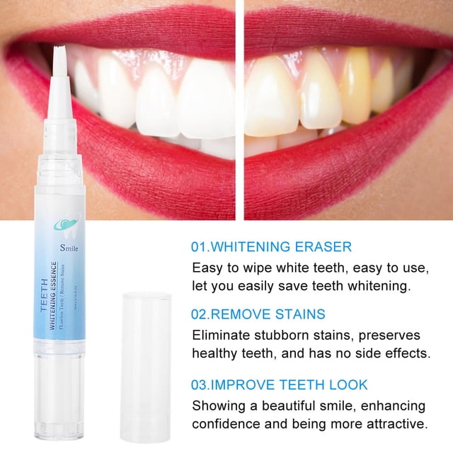 Pluma Higiene Bucal Blanqueador De Dientes Pluma Limpieza Placa Eliminador De Manchas Pluma Blanqueadora De Dientes 4ml