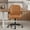 Saddle Brown, variant on Spruce & Spring Faux Leather Office Chair with Swivel Base, Ergonomic High-Back Design, Breathable PU/Polyester Blend, Espresso