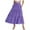 Dark Purple, variant on vigerkar Women's Cotton Skirts Tiered A Line Long Skirts Maxi Elastic High Waist Summer Trendy Flowy Boho Drawstring Skirt Dark Purple, L