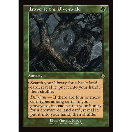MtG Innistrad Remastered Rare Traverse the Ulvenwald (Classic Frame) #422
