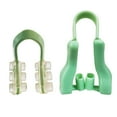 thumbnail image 1 of Juego de pinzas para la nariz, férula Nasal para dormir nocturna, pinzas para la nariz combinadas de Gel de sílice tipo U (verde), 1 Juego, 1 of 6