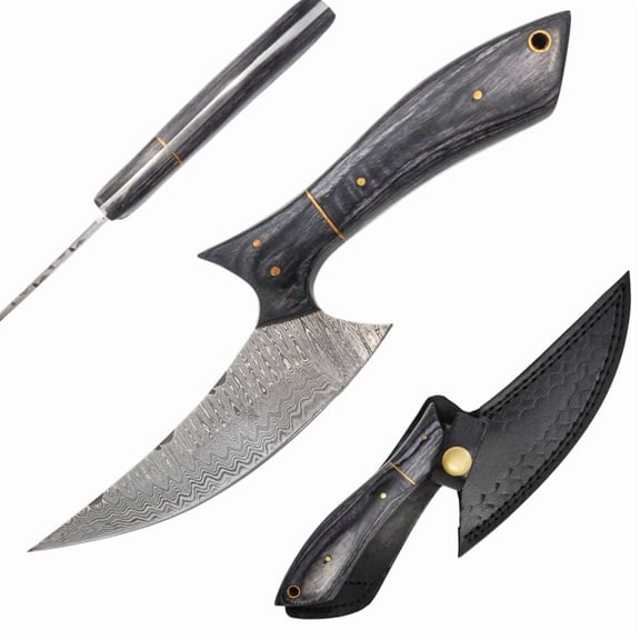 Old Ram Handmade Custom Damascus Hunting Knife