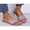 Hot Pink, variant on Women’s Comfortable Open-Toe Sandals Studded Diamante & Sparkly Diamond Design - Solid Color Options Summer Flat Slide