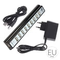 thumbnail image 1 of Teclado U-disk Mouse 10 puertos USB 2.0 Plástico Splitter Hub Cable de carga para teléfono móvil Adaptador Cargador Jumpingount  PJ6913-01, 1 of 2