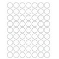 thumbnail image 6 of Removable Round White Labels Self-Adhesive, Full Sheet, DIY, 25 mm 1-Inch Diameter, Color Coding Pack of 1056 Stickers, Template Included, 6 of 6
