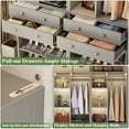 thumbnail image 3 of Aheaplus 2.3FT(28") Closet Organizer System with Drawers & Shelves ,Free-Standing Tower for Small Spaces/Walk-In Closets -Gray, 3 of 5
