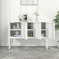 thumbnail image 2 of vidaXL Sideboard Storage Buffet Cabinet for Kitchen Living Room Entryway Steel, 2 of 11