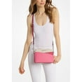 thumbnail image 2 of Michael Kors Women's Jet Set Travel Women Raspberry Crossbody MK Pattern Dome Handbag 35S5STVC6B-984, 2 of 5