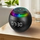 thumbnail image 4 of Mini altavoz estéreo portátil inalámbrico Bluetooth para el hogar, reloj despertador recargable Negro B, 4 of 9