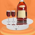 thumbnail image 4 of Youkk Electric Rotation Display Stand Adjustable Three Modes Live Dynamic Rotating Table Props Wear-resistant Display Support White/Mirror, 4 of 8
