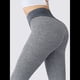 thumbnail image 5 of Leggings Levanta Glúteos para Mujer, Control de Abdomen, Entrenamiento, Yoga, Cintura Alta, de Gimnasio. Gris L, 5 of 7