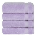 thumbnail image 4 of Cotton Paradise 100% Cotton Turkish 4 Piece Hand Towel Set, Soft Absorbent Face Towels Clearance Set, Lilac, 4 of 6