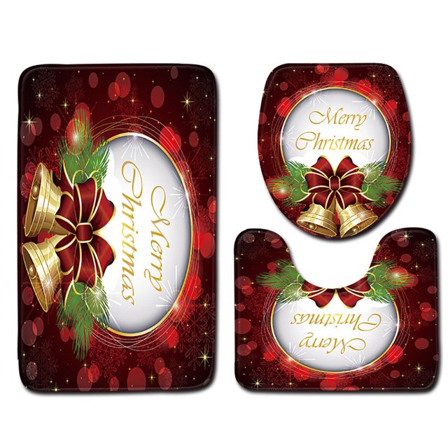 Latas de baño y conjuntos 3pcs Antideslizante Baño Alfombra Cocina Alfombra Felpudos Decoración ANMAO YSSNA221215MX0094