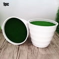 thumbnail image 5 of Girlsshop Artificial Lawn Vase White Plastic Thick Plant Flower Pot Home Garden Decor, 5 of 6