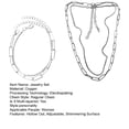 thumbnail image 7 of 4 Pcs/Set Women Jewelry Set Double-layered Necklace And Bracelet Hollow Out Chain Shimmering Surface Adjustable Length Neck Wrist Jewelry for Banquet Prom, 7 of 7