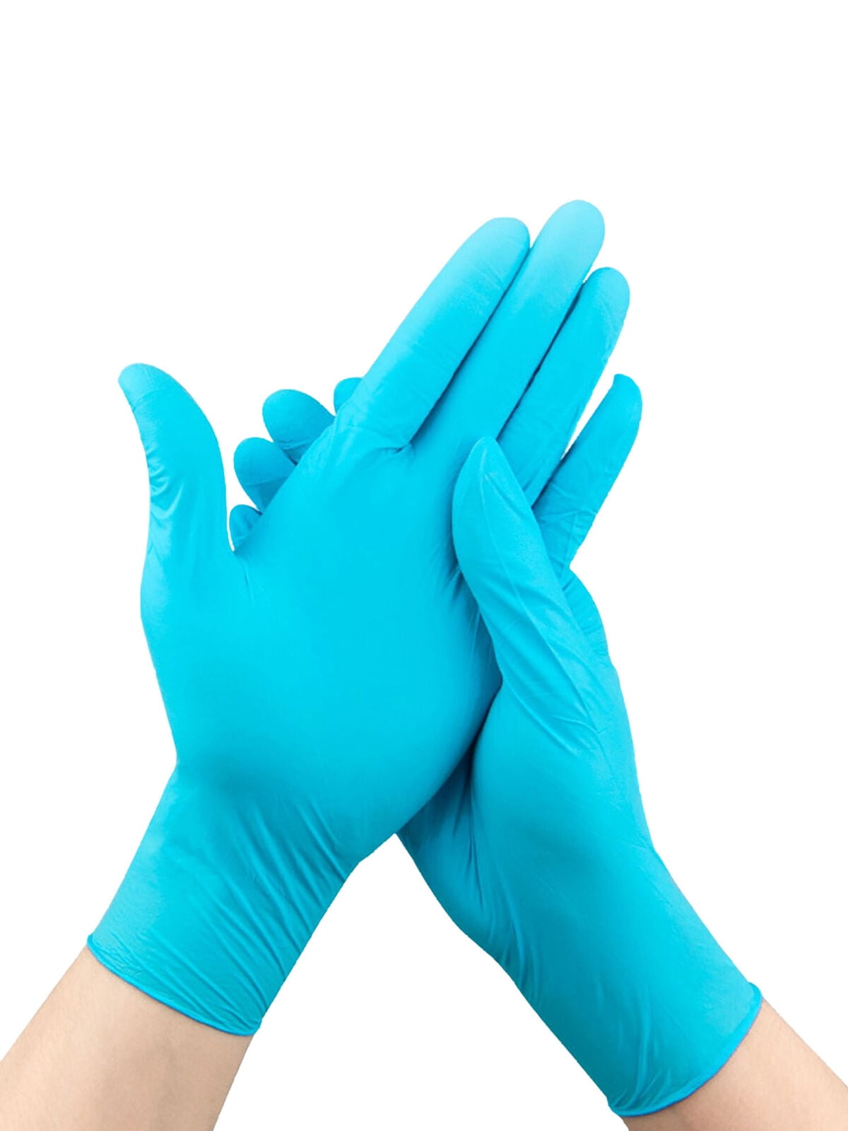 Lookwoild 100PCS Disposable Latex Gloves Powered Nitrile Examination