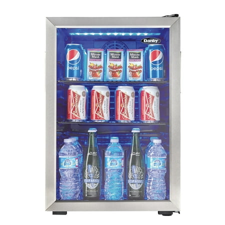 Danby 2.6 cu. ft. Free-Standing Beverage Center in Stainless Steel (DBC026A1BSSDB)
