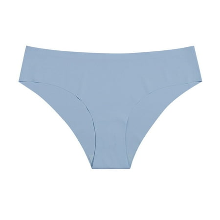 TIHLMK Womens Underwear Thongs for Women Pack G String Women Solid Color Lingerie Panties Ladies Thongs Breathable Panties Ladies Underwear Gifts for Women Blue Underwear