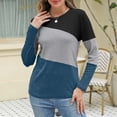 thumbnail image 6 of Long Sleeve Shirts For Women Tops Casual Shirts Round Neck Pullover Crew Neck Womens Blouses, 6 of 7