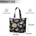 thumbnail image 4 of Flower Women's Large Weekend Travel Bag Moving Canvas Handbag Thick Double Layer Beach Weekend Travel Unisex Hospital Maternity Delivery with Toiletry Waterproof, 4 of 5