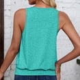 thumbnail image 6 of Women's Sleeveless V Neck Tank Tops Summer Tops Trendy 2024 Causal Cute Loose Fit Workout Athletic Yoga Shirts, 6 of 6