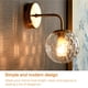 thumbnail image 4 of Injueey Lámpara de pared de estilo nórdico, lámpara de bola de cristal, luz nocturna, accesorios de Base de Metal, dormitorio interior, Iluminación y accesorios, 4 of 6