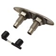 thumbnail image 3 of Attwood 66519-1 Retractable Low-Profile Stainless Steel Marine Boat 8-Inch Neat Cleat, 3 of 5