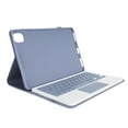 thumbnail image 1 of Keyboard Case for Pad 5/Pad 5 Pro 11 Inch Tablet, PU Leather Folio  with Magnetic Removable Wire less BT Keyboard, Built in Pencil Holder, Full, 1 of 7