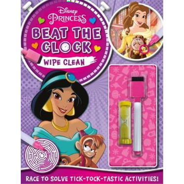 Disney Princess: Beat the Clock Wipe Clean (Paperback)
