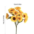 thumbnail image 3 of MMJ Artificial Flowers Sunflower Silk Bouquet Faux Yellow Bloom Stem for Living Room Office Floor Vase Farmhouse Decor, 3 of 6