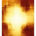 thumbnail image 3 of Abstract Duvet Cover Set, Abstract Shapes and Lines in Vibrant Colors with Modern Grid Design, Decorative 3 Piece Bedding Set with 2 Pillow Shams, King Size, Dark Orange and Yellow, by Ambesonne, 3 of 3