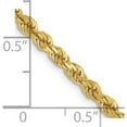 thumbnail image 2 of 14K Yellow Gold Jbsp's 2.75mm Diamond-Cut Rope Chain (28 X 2.75) Made In Peru 7004-28, 2 of 5