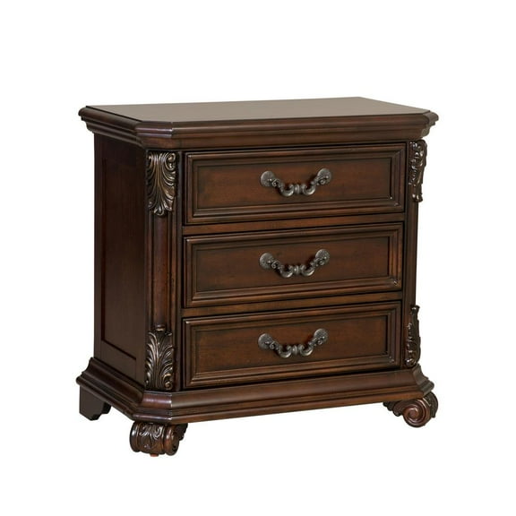 Liberty Furniture Industies, INC Messina Estates 3 Drawer Night Stand in Cognac