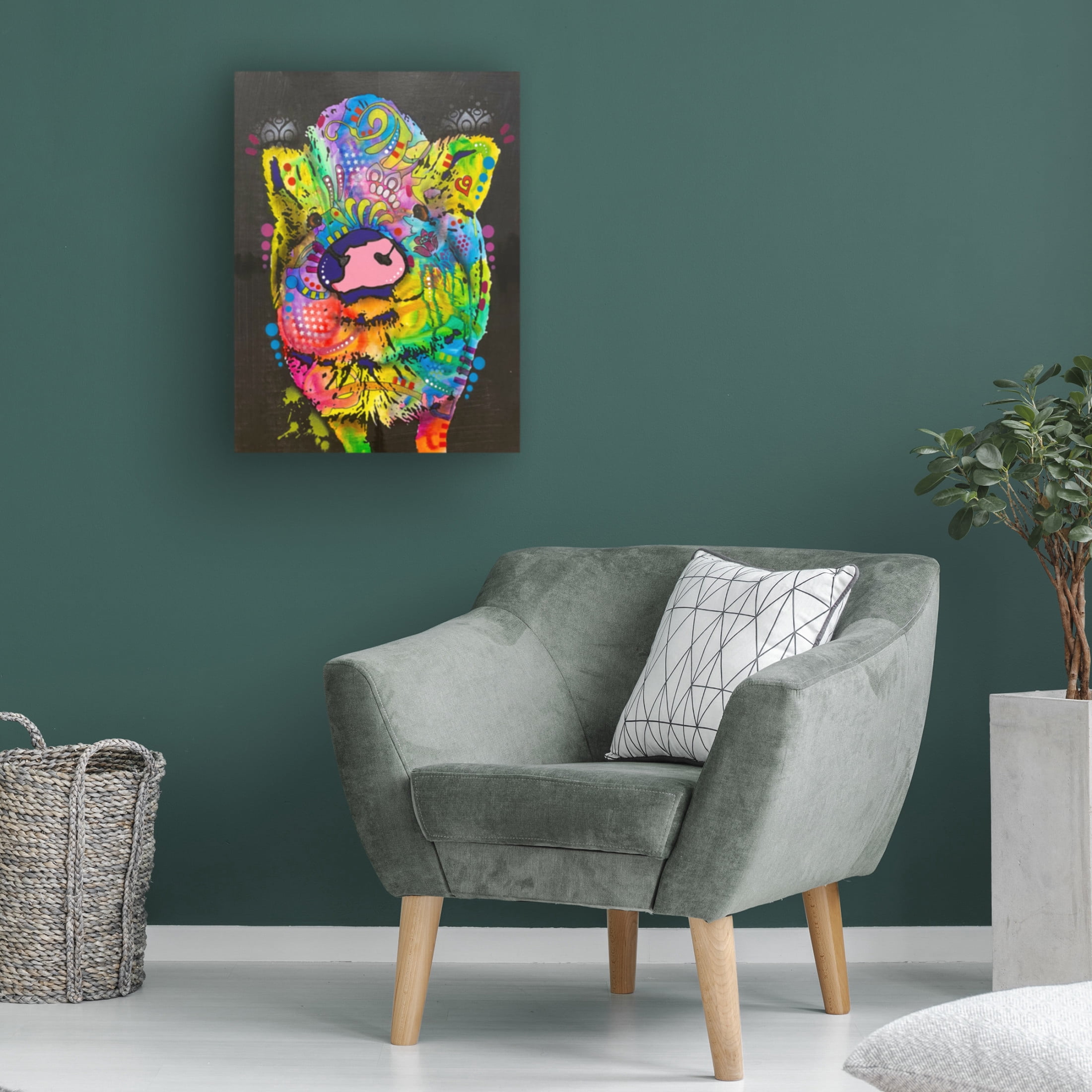 Canvas Wall Art - Dean Russo 'Little Round One' Wall Art for Living Room, Bedroom, or Office Décor by Trademark Fine Art - 24 x 32 Inches