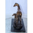 thumbnail image 5 of Horse and Foal Bronze Sculpture on Marble Base 14" x 8" x 13"H, 5 of 11