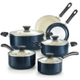 thumbnail image 1 of Cook N Home Pots and Pans Set Nonstick, 10-Piece Ceramic Kitchen Cookware Sets, Nonstick Cooking Set with Saucepans, Frying Pans, Dutch Oven Pot with Lids, Blue, 1 of 5