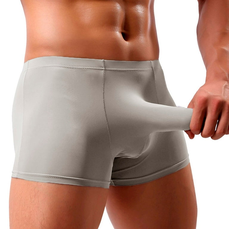 eczipvz Men's Underwear Men's Underwear Pouch Ice Silk Underpants