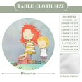 thumbnail image 2 of Stella y Sam-theme Fitted Round Tablecloths Elastic Edged Table Covers Waterproof Table Cloth for Kitchen Holiday Party Tables Decor 120cm, 2 of 6