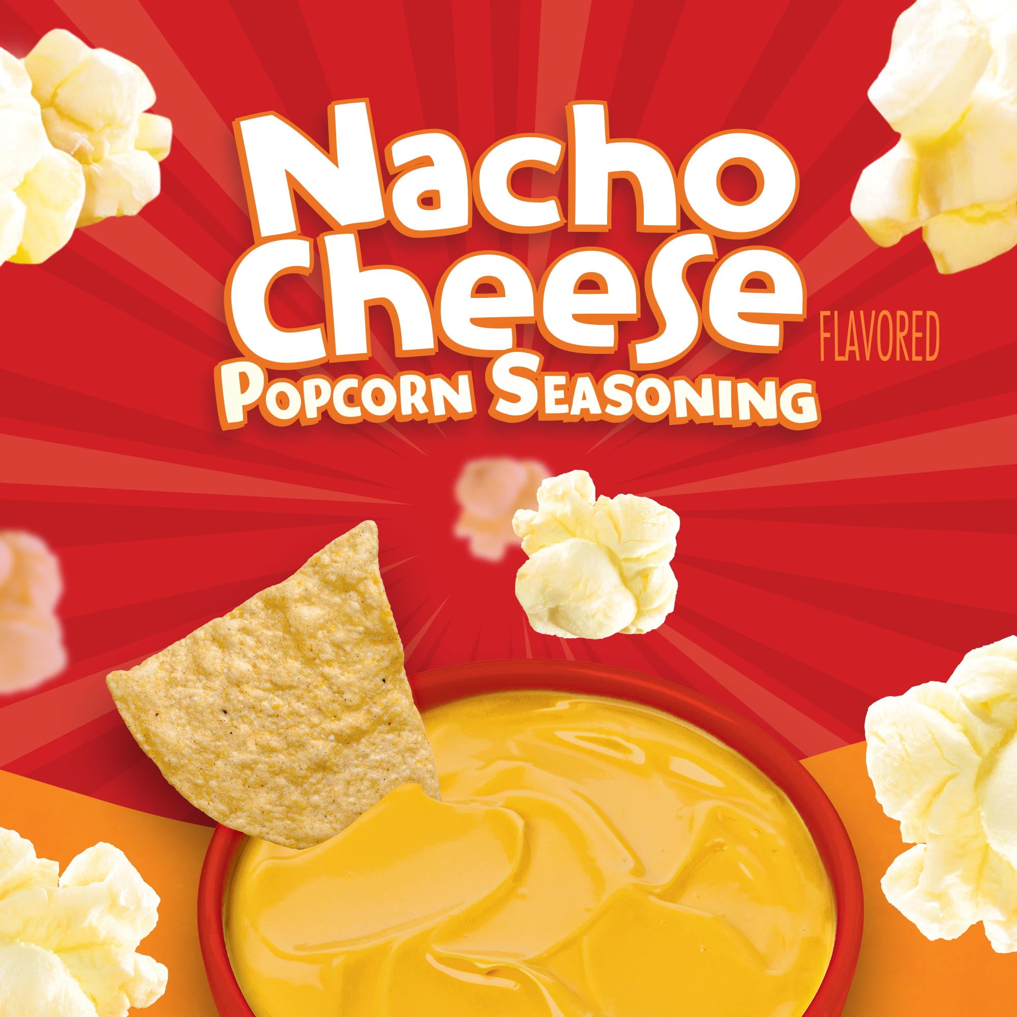 Orville Redenbacher's Nacho Cheese Flavored Popcorn Seasoning, 2.8 oz-Pack of 4