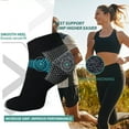thumbnail image 4 of Compression Socks for Unisex Men and Women , Ankle Soft Moisture-Wicking Socks , Athletic Cushioned Low Cut Running Socks for a Secure Fit - 7 Pairs, 4 of 6